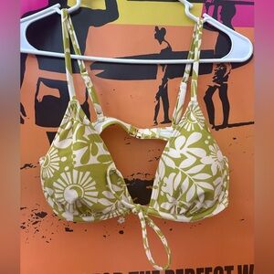 Wild Fable Green Floral Bikini Top